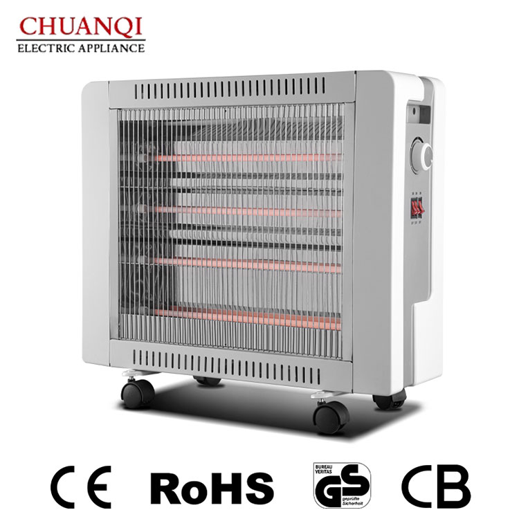 Mengapa Pemanas Kuarza 2400W 5 Tiub Dengan Kastor Penyelesaian Pemanasan Ideal untuk Rumah Moden?